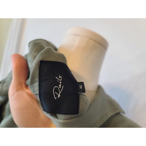 New Rails Womens Designer Sage Green Rowen Military Button Up Jacket XS - Picture 7 of 7